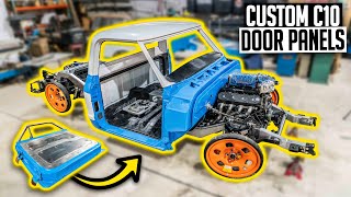 Custom Fabricating Chevy C10 Door Panels  1972 Slammed amp Supercharged C10 Ep 7 [upl. by Barbra]