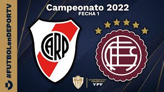 River Plate vs Lanús  Fecha 1  Campeonato Femenino YPF 2022  Primera División [upl. by Ahsit]