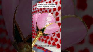 Heres your Five Petal Flower 24K Gold Dipped Rose Pink Star Glitter with a touch of extra sparkle [upl. by Lem727]