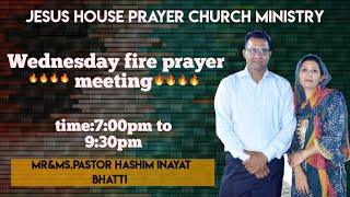 Jesus house Prayer Church Ministry Wednesday Healing meeting paster Incharge Hashim Inayat Bhatti [upl. by Gauntlett281]