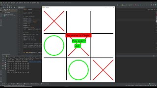 Tic Tac Toe 0505  Python programming Pygame Coding  walkthrough [upl. by Nohsar]