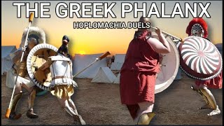 The Greek Phalanx  Hoplomachia Duels  Hoplite Fighting [upl. by Ehttam]