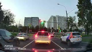 Driving in Moscow agglomeration Красносельский  Химки 01092024 timelapse 4x [upl. by Lenhart]