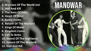 Manowar 2024 MIX Playlist  Warriors Of The World United Hail And Kill The Sons Of Odin Heart [upl. by Mcripley]