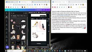 How to make a Collective Sticker Set on Canva [upl. by Grimona]