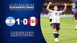 Argentina vs Peru 10 HIGHLIGHTS  World Cup Qualification CONMEBOL 2024  Match Highlights [upl. by Celia914]