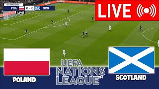 🔴NA ŻYWO PolskaScotland  Liga Narodów UEFA  Mecz dzisiaj na żywo [upl. by Ikkin]