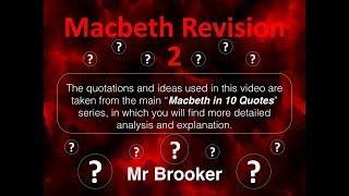 Macbeth Revision 2 [upl. by Curson]