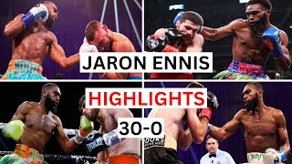 Jaron Ennis 300 Highlights amp Knockouts [upl. by Ennayhc720]