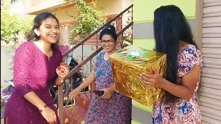 Sathakshi birthday ki gift em echano thelusa🎁🤫 [upl. by Karel240]