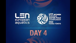 LEN Womens European U17 Water Polo Championships 2023  Day 4 [upl. by Nawuj805]