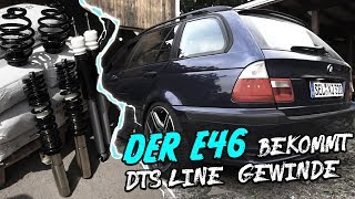 BMW E46  DTS Line  Gewindefahrwerk Einbauen [upl. by Lorelie]