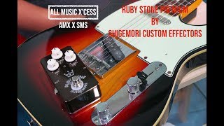 SHIGEMORI Ruby Stone Premium Overdrive Pedal  Squier Telecaster [upl. by Irab]