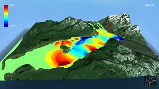 The Biggest Wave of All Time  Simulation of the 1958 Lituya Bay MegaTsunami [upl. by Nyltyak]