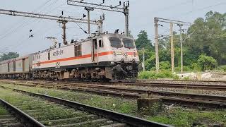 MGR CHENNAI CENTRAL AC SF EXPRESS APPROACHING KHARAGPUR [upl. by Lechner549]