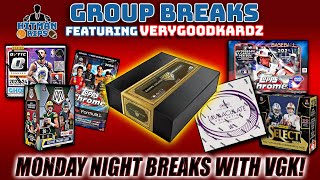 MONDAY NIGHT BREAKS WITH VGK Topps Gilded NBA Nebula Hunting Mosaic Football and More [upl. by Aenal]