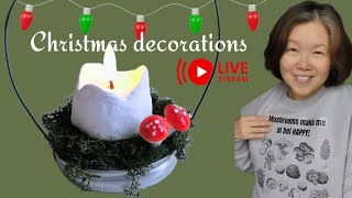 DIY Handmade Christmas Decorations with Mason Jar Lids Easy amp Festive Ideas [upl. by Brocklin]