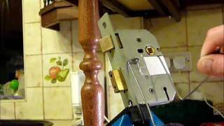 Lock Picking UNION 3 Lever Mortice Lock With A HOME BREW Over Lifter wwwuklocksportcouk [upl. by Lledrev]