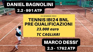 Pre Quali IBI24 Tc Cagliari Daniel Bagnolini vs Marco Dessì [upl. by Ellenahc]