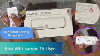 Buka Box Cara Menggunakan Modem USB Huawei LTE Wingle E8372 MiFi WiFi Unlock Version [upl. by Notsahc]