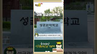 국내대학 사회복지학과 TOP5 [upl. by Joash]