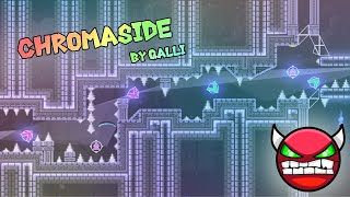 Chromaside 100 by Qalli  Geometry Dash 22 Platformer Demon [upl. by Drofhsa]