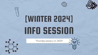 iGEM 2024 Info Session [upl. by Asel]