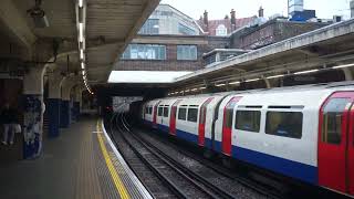 London Underground Cockfosters bound 1973 Stock Piccadilly Line Train entering Ealing Common [upl. by Camala]