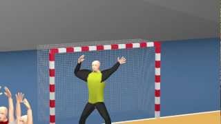 Mikkel Hansen incredible goal DenmarkRussia  Olympics 2008  Infographic HDmov [upl. by Himelman965]