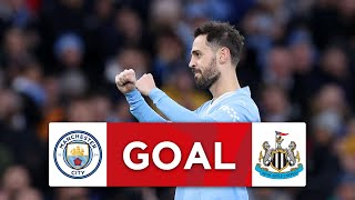 GOAL  Bernardo Silva  Manchester City 20 Newcastle United  Quarterfinal  Emirates FA Cup 2023 [upl. by Oderfliw]