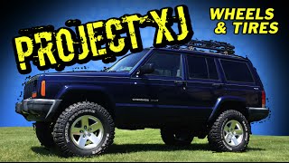 Project XJ Wheels and Tires Quadratec Moab and Mickey Thompson Baja MTZ [upl. by Elliott]