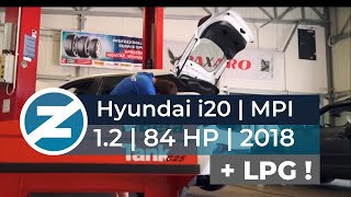 Hyundai i20 LPG  12 MPI  2018  montaż instalacji LPG Zenit Autogas Systems [upl. by Kellen]