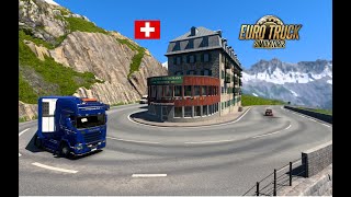 ETS2 Scenic drive in Furka Pass Switzerland [upl. by Nnylyahs627]