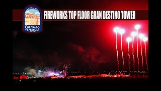 Coronado Springs Gran Destino Tower Fireworks View  Epcot Illuminations  Hollywood Studios  Live [upl. by Rennerb]