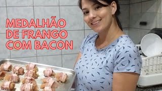 Como Fazer Medalhão de Frango com Bacon no Forno  Receita Fácil e Rápida  Wanessa Lee [upl. by Elijah]