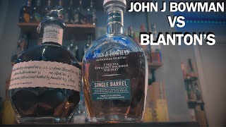 Blantons Single Barrel VS John J Bowman Single Barrel bourbontasting [upl. by Malia]