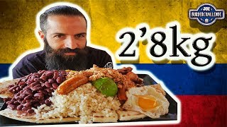 BANDEJA PAISA COLOMBIANA  Nuevo reto de comida en Paterna Valencia [upl. by Ahsikcin642]