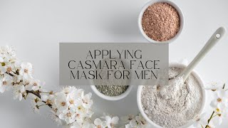 Applying CASMARA Face Mask For Men [upl. by Kaiser311]