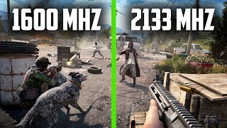 Far Cry 5  1600 MHz vs 2133 MHz 2x8GB DDR3 [upl. by Essej154]