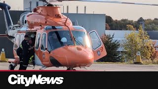 Ornge replaces closed Buttonville helipad [upl. by Ahsimot545]