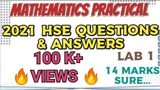 HSE MATHEMATICS PRACTICAL 2021 PUBLIC PRACTICAL QUESTIONS AND ANSWERSLAB 1HOW TO WRITE ANSWERS [upl. by Ymaral]