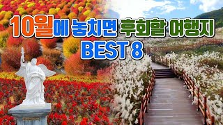 10월에 놓치면 후회할 여행지 BEST8 국내여행 10월 여행지 추천 10월에 가볼만한곳 간월재 억새평원 명성산 억새 고석정꽃밭 울산여행 포천여행 철원여행 [upl. by Tehcac]