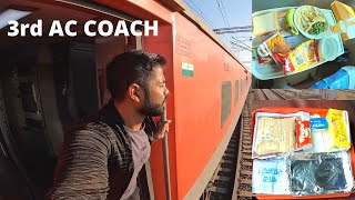 Howrah Rajdhani express AC 3 Tier Journey  Indias First Rajdhani  Unlimited FOOD [upl. by Eniluqaj623]