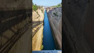 Corinth Canal Isthmus of Corinth [upl. by Nonnairb]