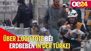 Über 1000 Tote bei Erdbeben in der Türkei [upl. by Coleville993]