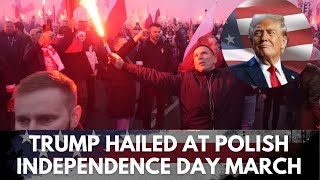 Donald Trump Latest News  Trump Hailed At Far Right Independence Day March  Far Right News  N18G [upl. by Hait]