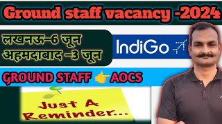 Indigo Airlines Job Vacancy 2024 at Lucknow Airport Apply Now by Neeraj guruji [upl. by Noseyt]