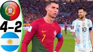 Portugal vs Argentina 42  All Goals and Highlights  Ronaldo vs Messi  HD [upl. by Woodring]