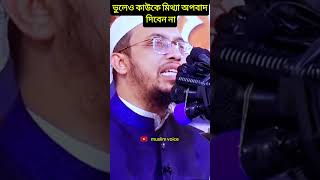 ভুলেও কাউকে মিথ্যা অপবাদ দিবেন না।শায়েখ আহমাদুল্লাহ। muslim voice [upl. by Nnybor404]