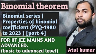 binomial theorem part4 jee mains and advanced  pyq  1990 to 2023  for 2024  by atul kumar sir [upl. by Jewett]